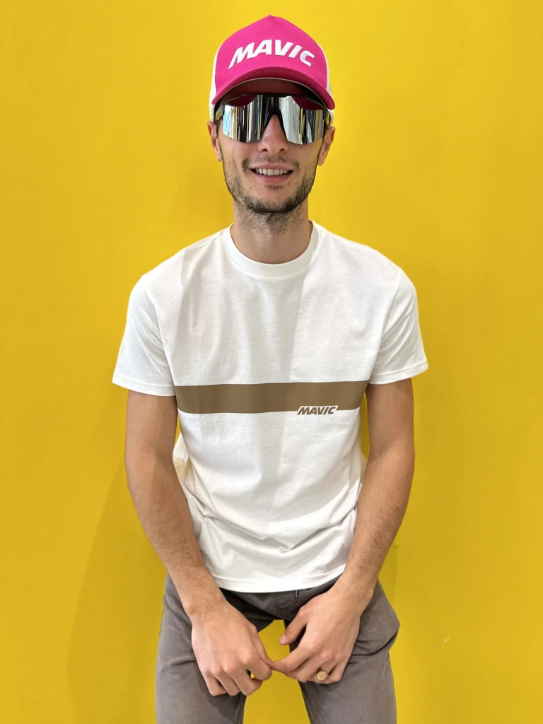 Maglietta MAVIC CORPORATE STRIPE Bianco