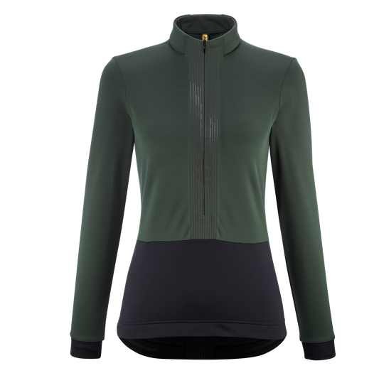 MAVIC KSYRIUM THERMO Maglia a maniche lunghe da donna verde