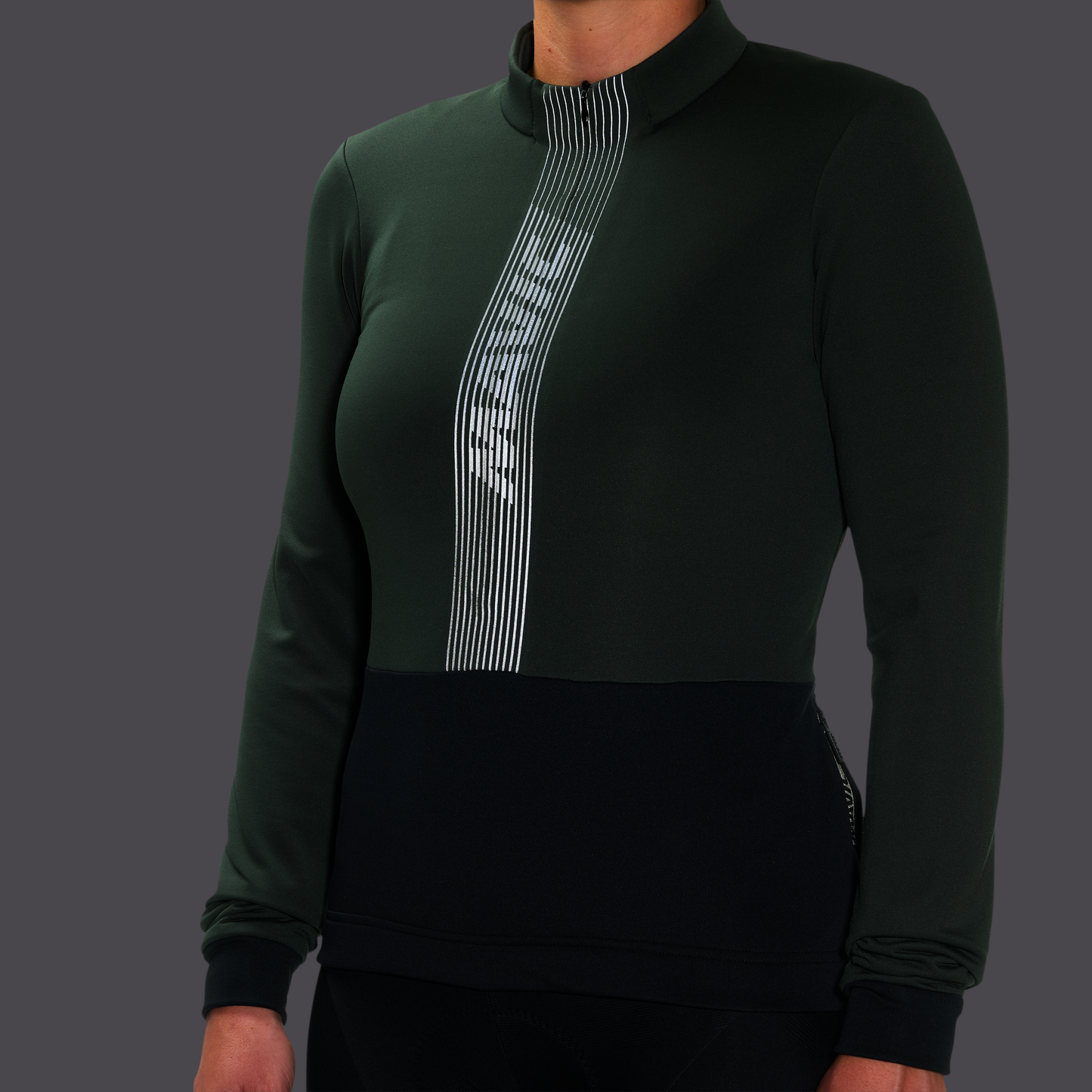 MAVIC KSYRIUM THERMO Maglia a maniche lunghe da donna verde