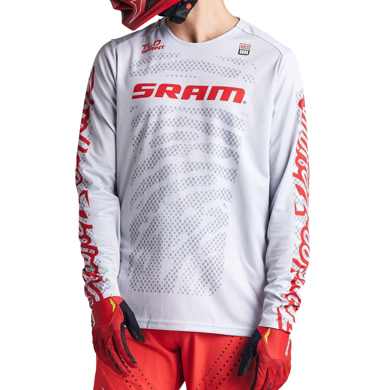 Maglia a maniche lunghe TROY LEE DESIGNS SPRINT SRAM bianca