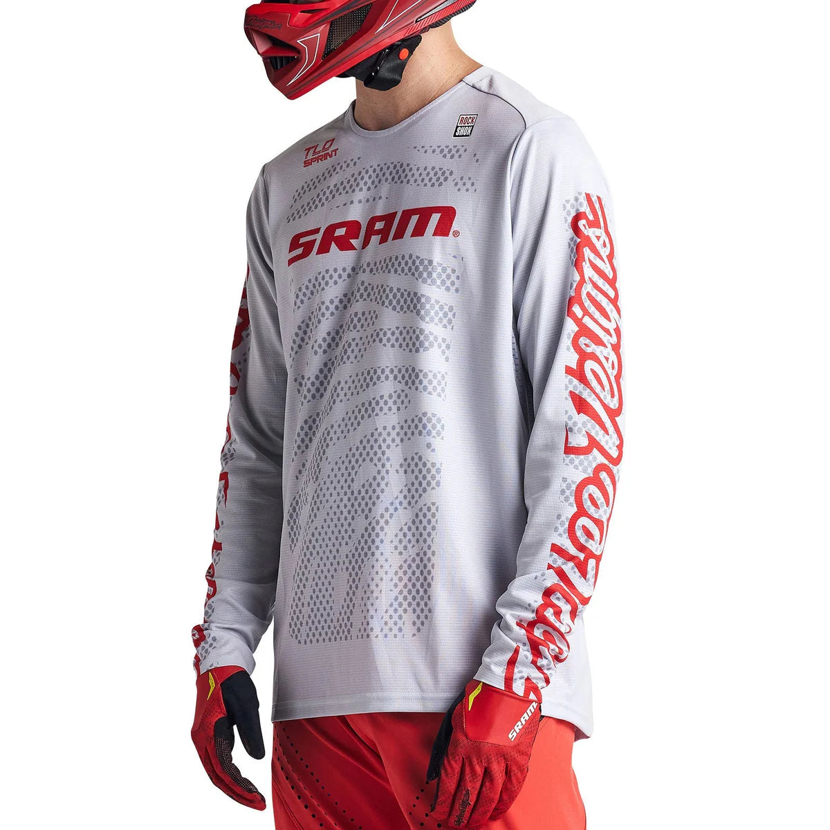 Maglia a maniche lunghe TROY LEE DESIGNS SPRINT SRAM bianca