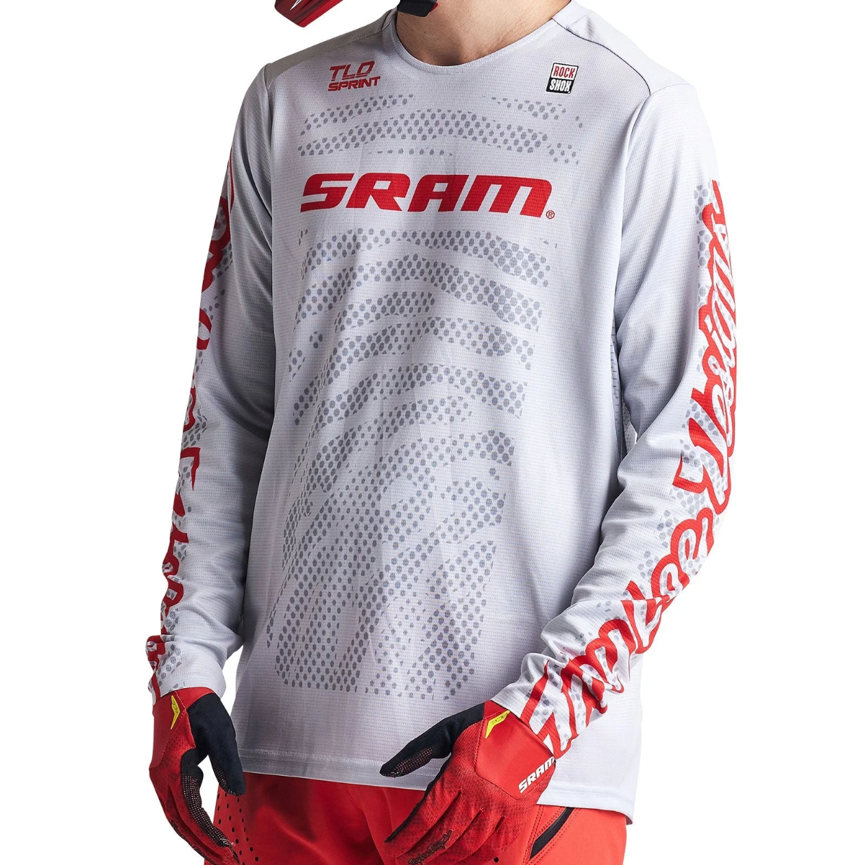 Maglia a maniche lunghe TROY LEE DESIGNS SPRINT SRAM bianca