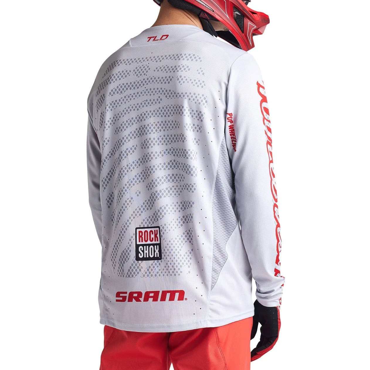 Maglia a maniche lunghe TROY LEE DESIGNS SPRINT SRAM bianca
