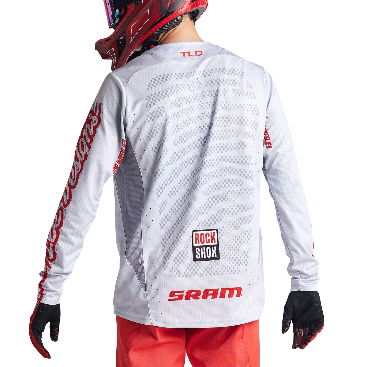 Maglia a maniche lunghe TROY LEE DESIGNS SPRINT SRAM bianca