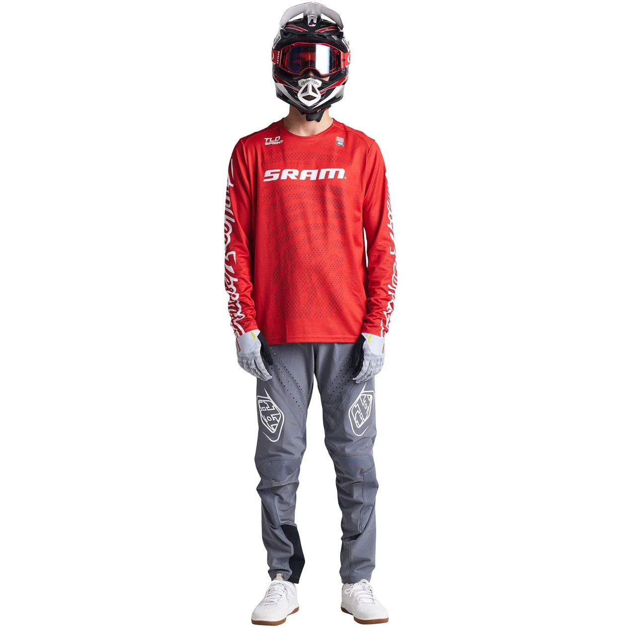 Maglia a maniche lunghe TROY LEE DESIGNS SPRINT SRAM rossa