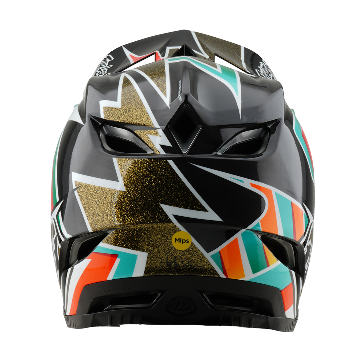 Troy Lee Designs D4 CARBON MIPS FRAMES Casco MTB Nero/Oro