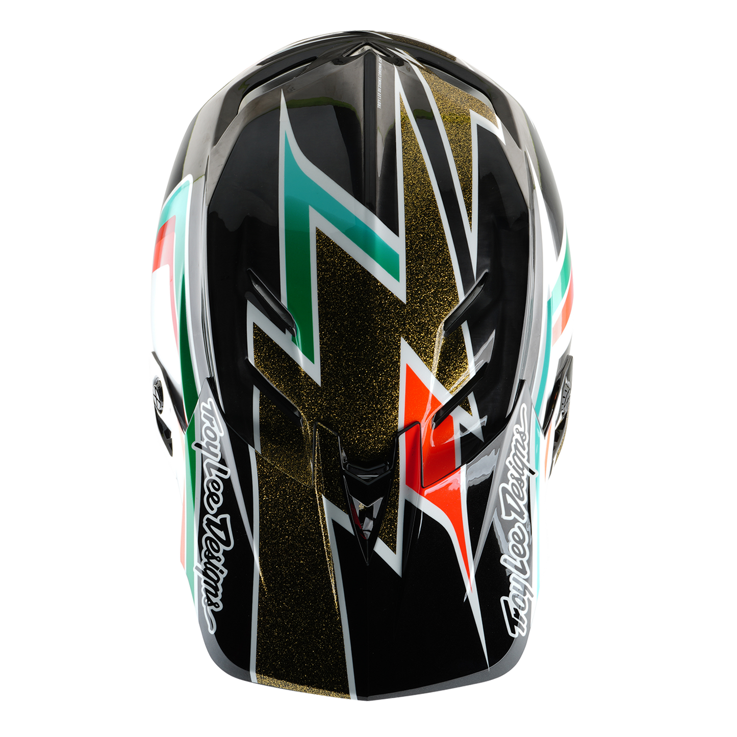 Troy Lee Designs D4 CARBON MIPS FRAMES Casco MTB Nero/Oro