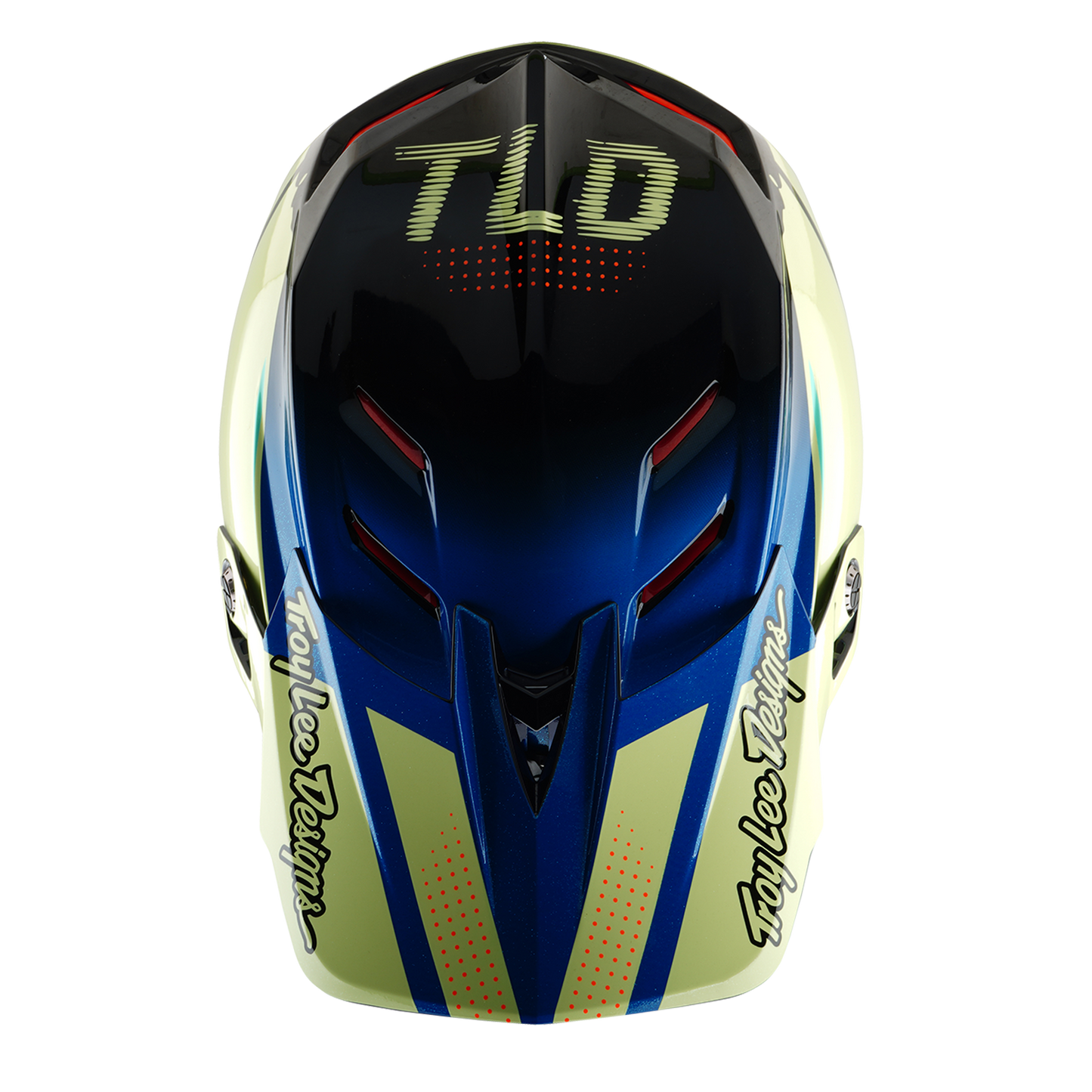 Casco MTB Troy Lee Designs D4 CARBON MIPS Drip Giallo