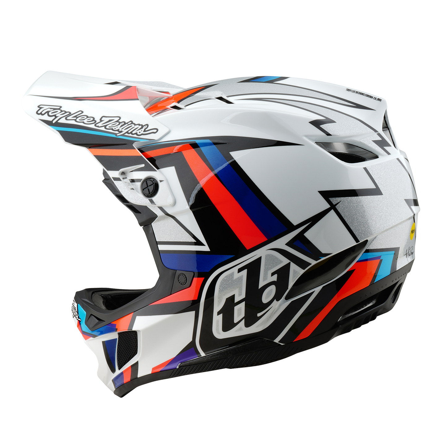 TROY LEE DESIGNS D4 COMPOSITE FRAMES Casco MTB Bianco/Grigio 2025