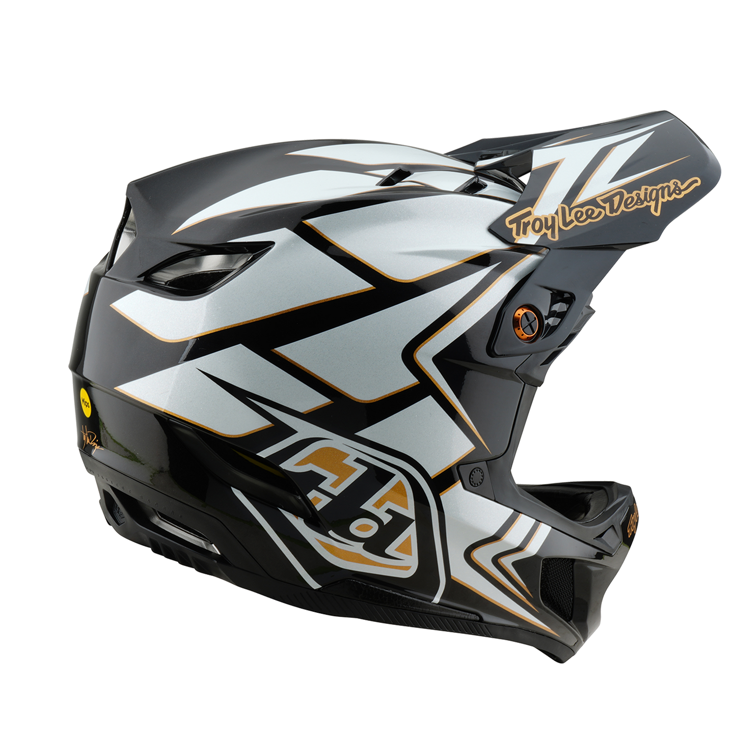 Troy Lee Designs D4 COMPOSITE MIPS GHOSTWING Casco MTB Bianco