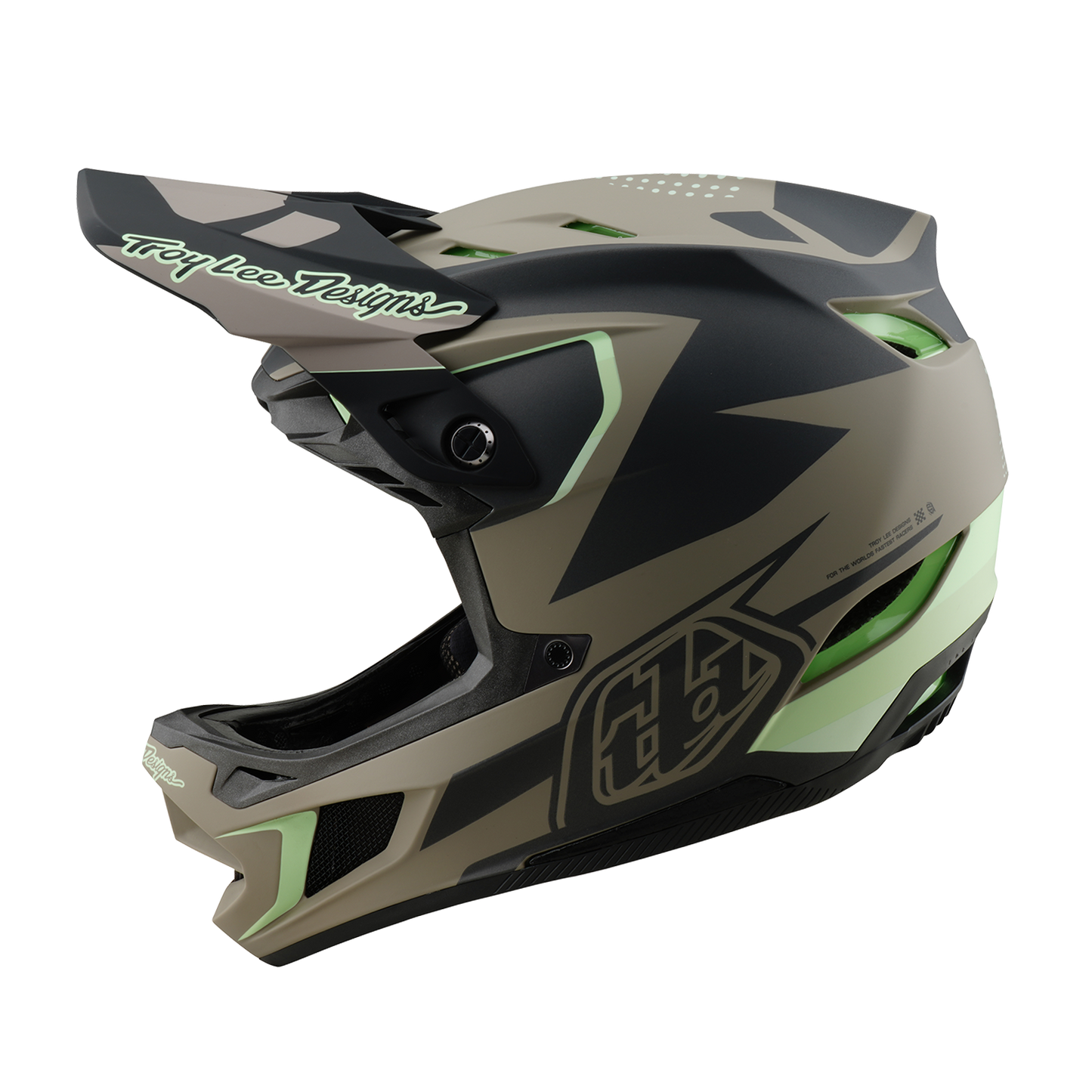 Casco MTB Troy Lee Designs D4 COMPOSITE MIPS Marrone/Nero/Giallo