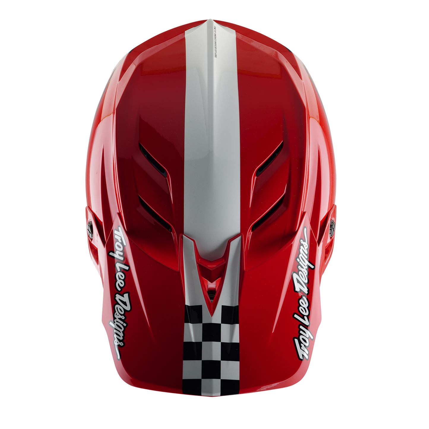 TROY LEE DESIGNS D4 POLIACRILITE FIFTY 50 Casco MTB Bianco/Rosso 2025