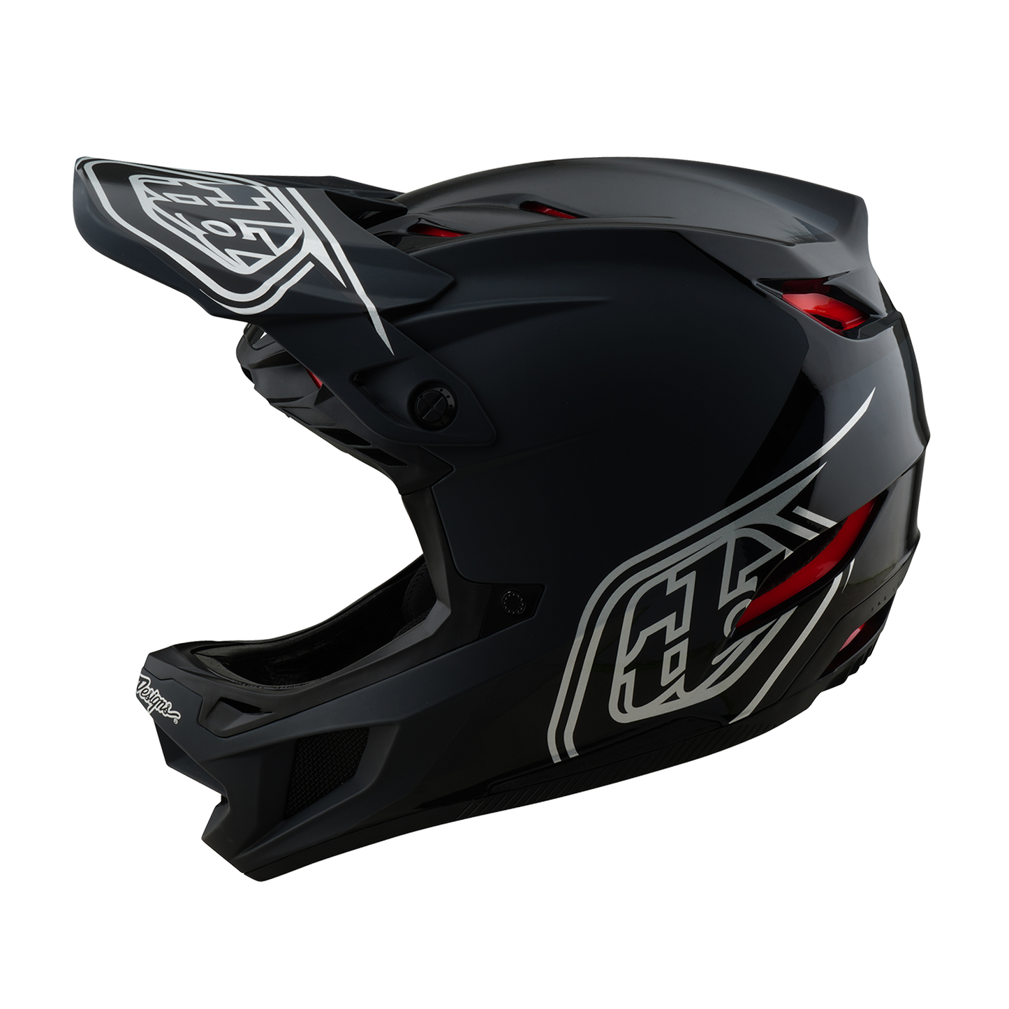 TROY LEE DESIGNS D4 POLIACRILITE SHADOW Casco MTB Nero 2025