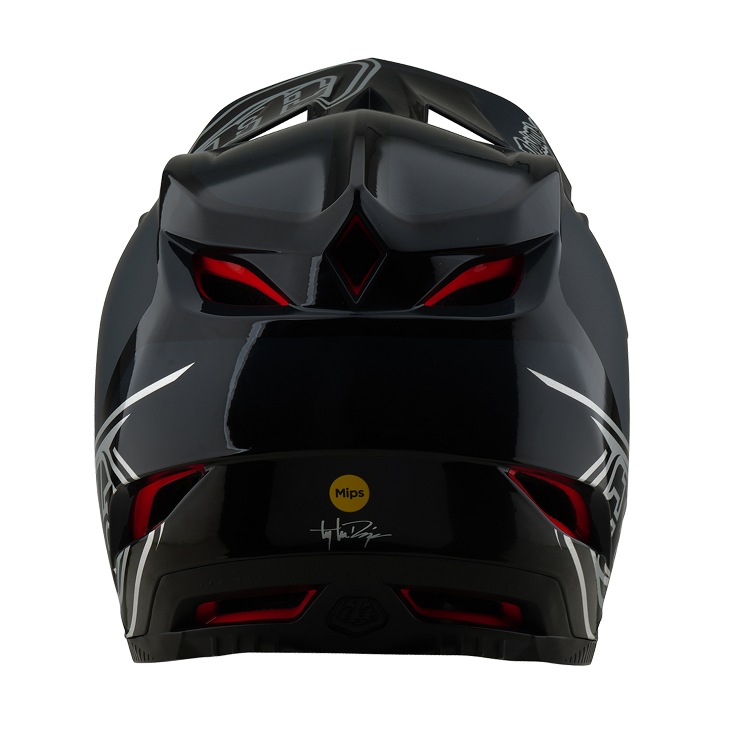 TROY LEE DESIGNS D4 POLIACRILITE SHADOW Casco MTB Nero 2025