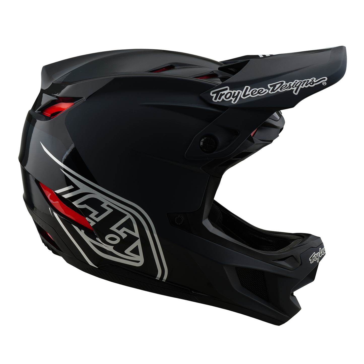 TROY LEE DESIGNS D4 POLIACRILITE SHADOW Casco MTB Nero 2025