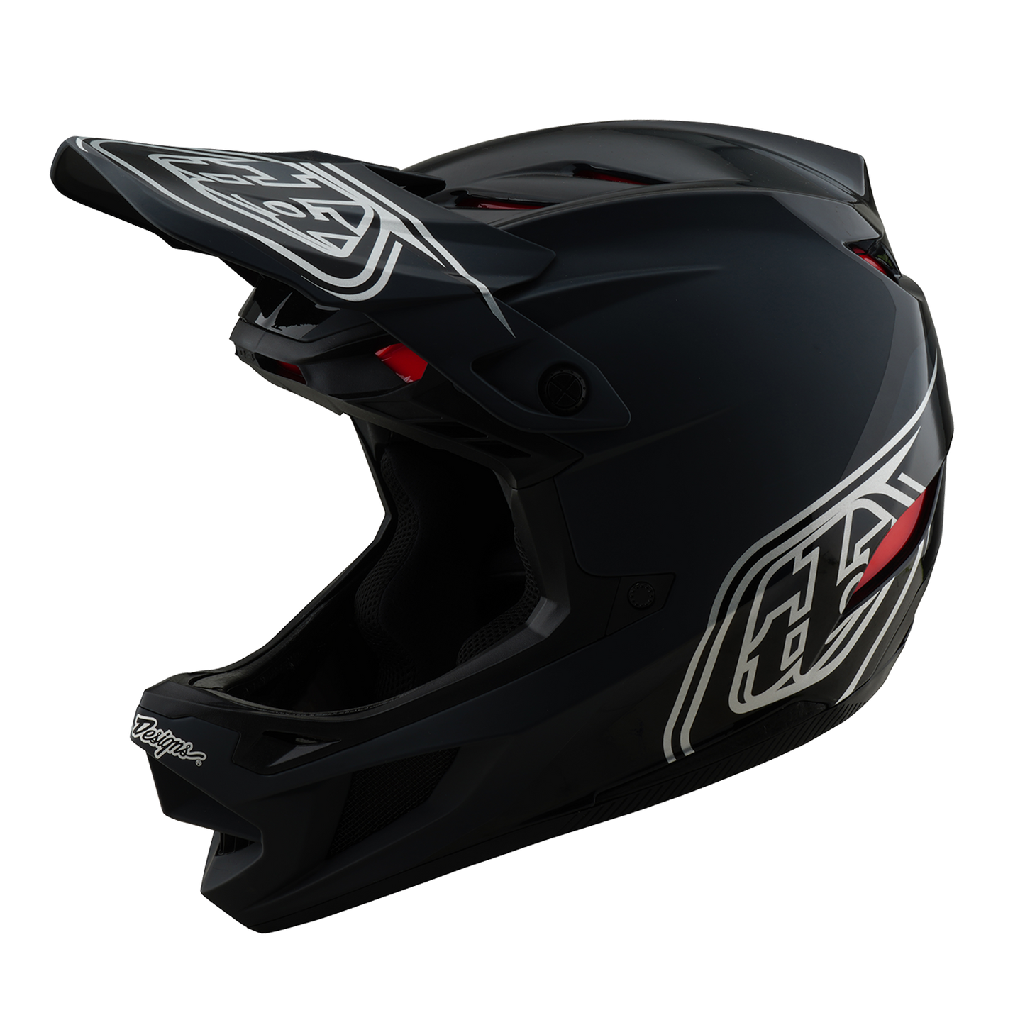 TROY LEE DESIGNS D4 POLIACRILITE SHADOW Casco MTB Nero 2025