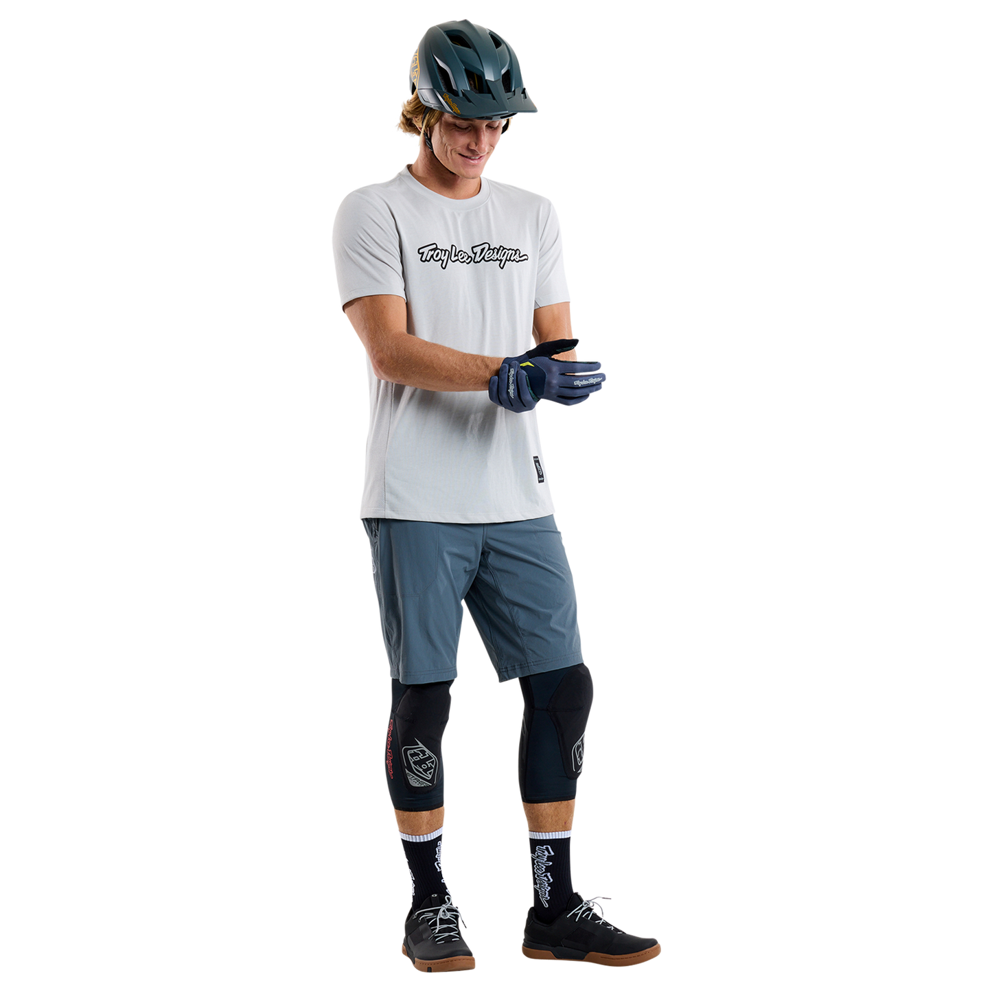 TROY LEE DESIGNS SKYLINE RIDE TEE SIGNATURE Maglia a maniche corte grigio 2025