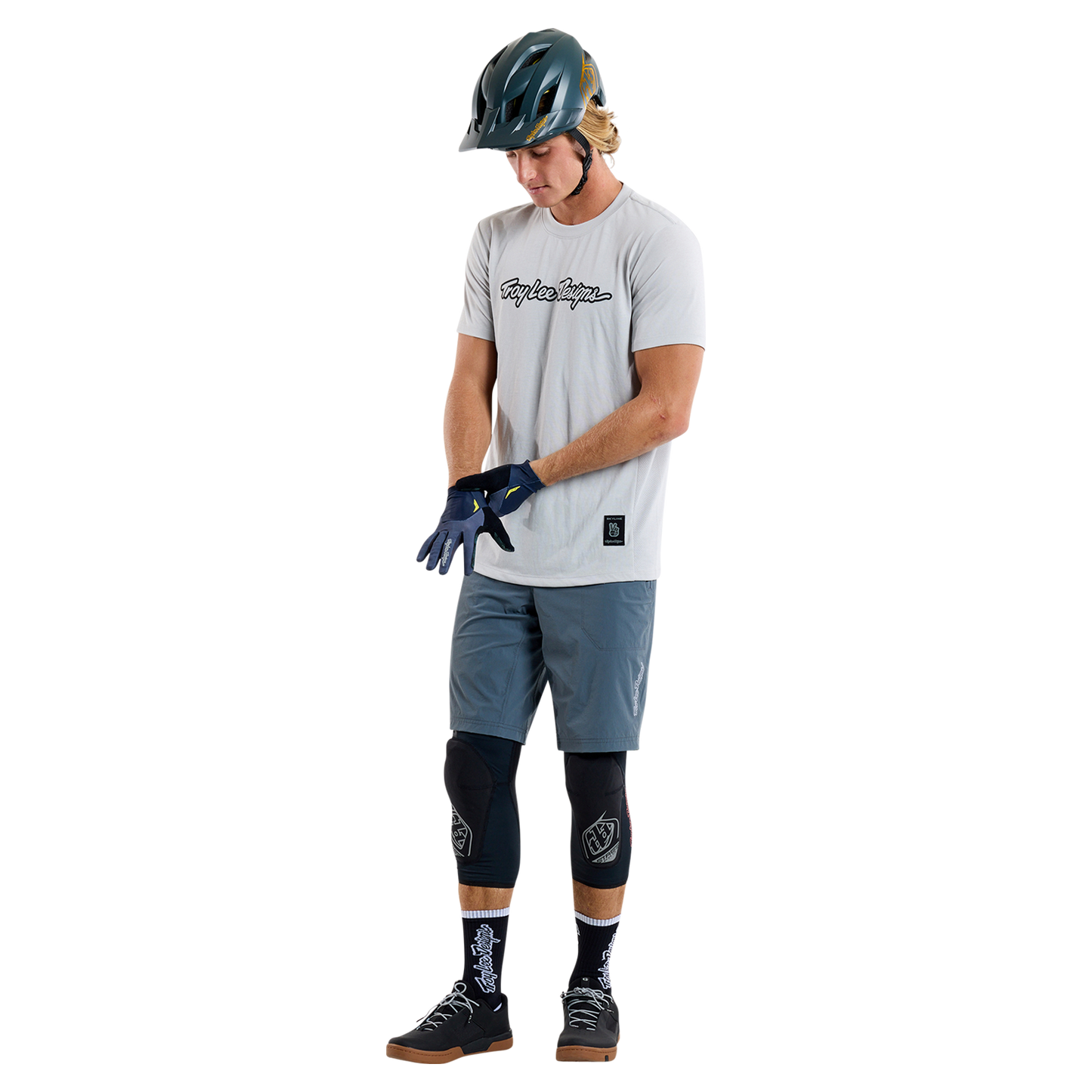 TROY LEE DESIGNS SKYLINE RIDE TEE SIGNATURE Maglia a maniche corte grigio 2025