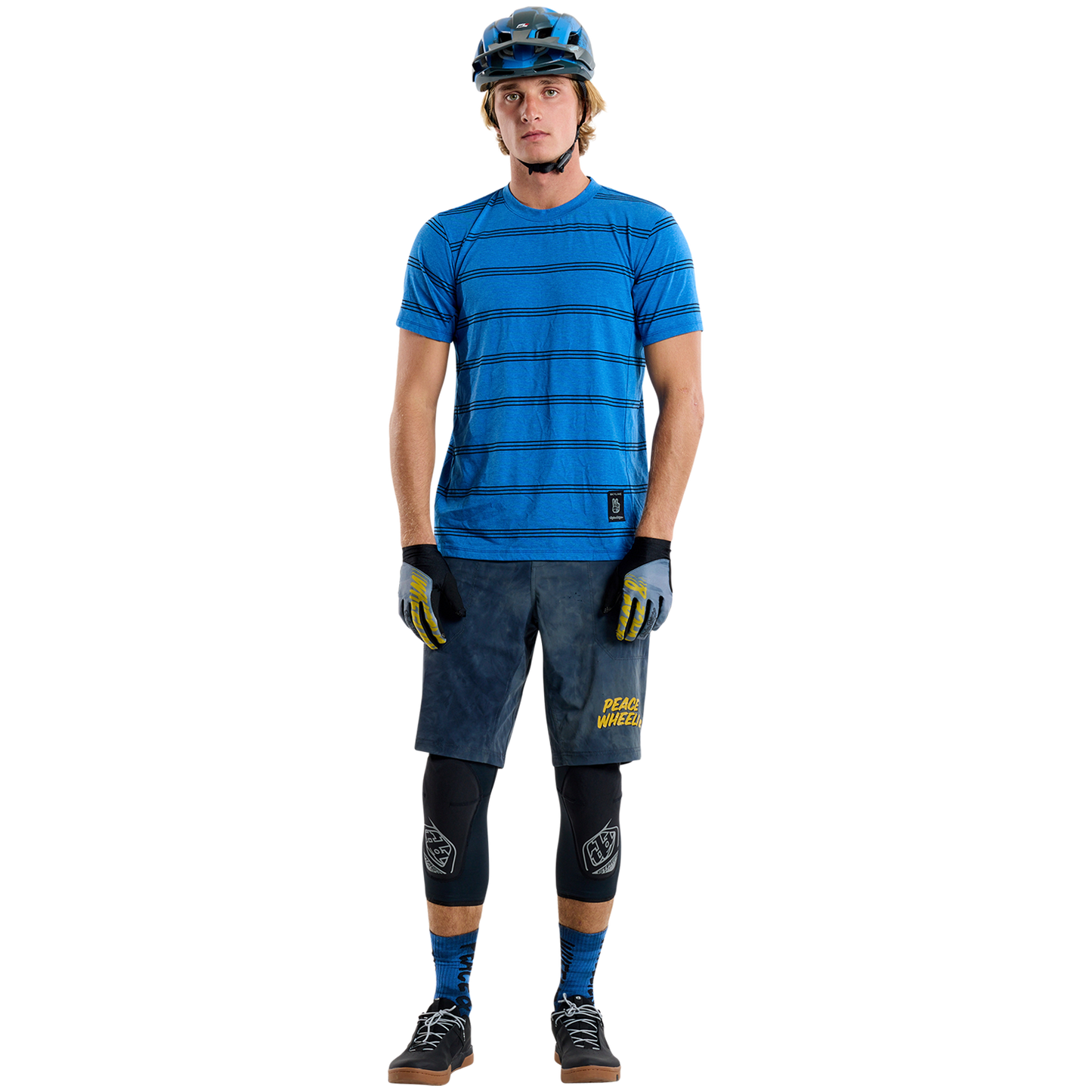 TROY LEE DESIGNS SKYLINE RIDE TEE Maglia WASH OUT Manica corta Blu 2025