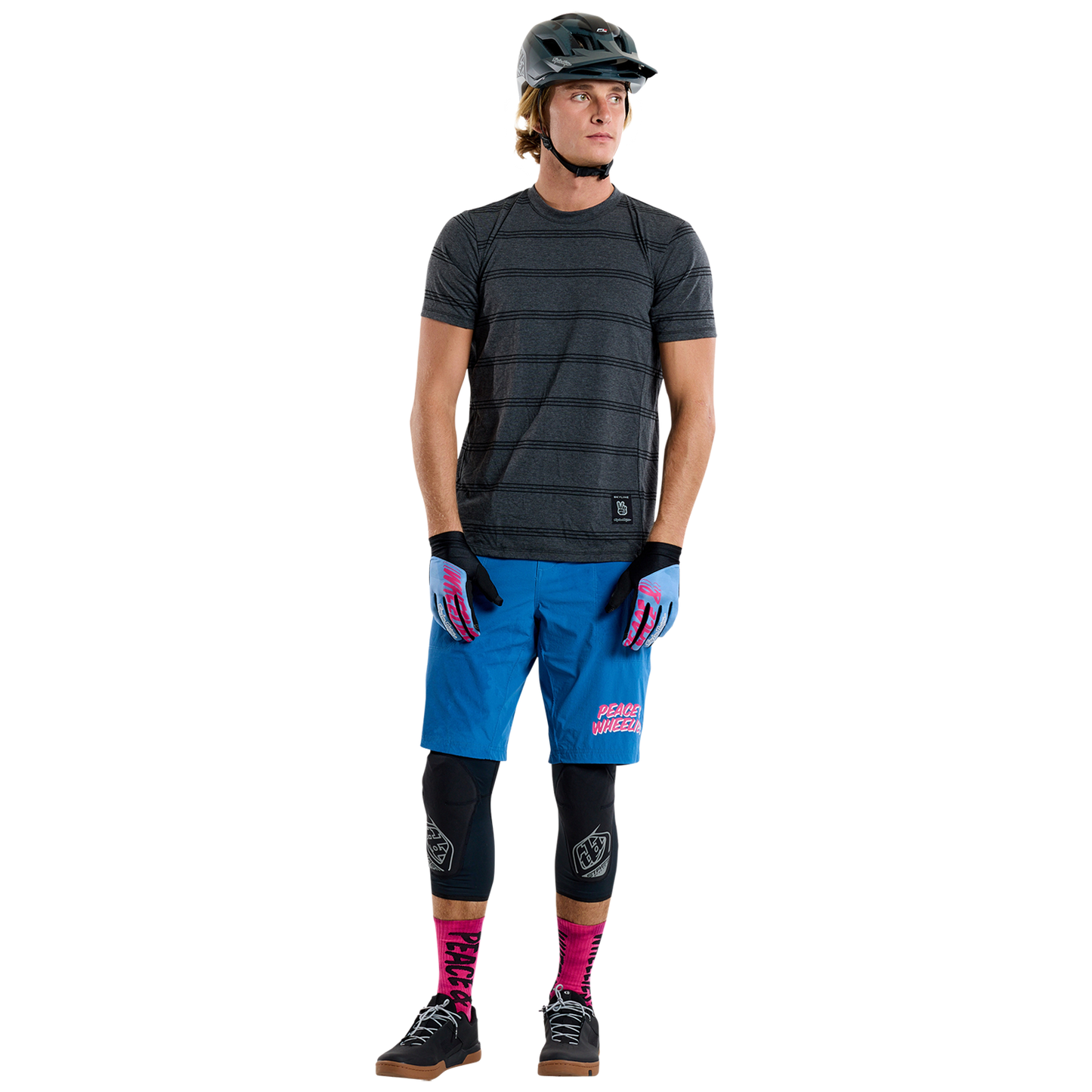 TROY LEE DESIGNS SKYLINE RIDE TEE WASH OUT Maglia a maniche corte Grigio 2025