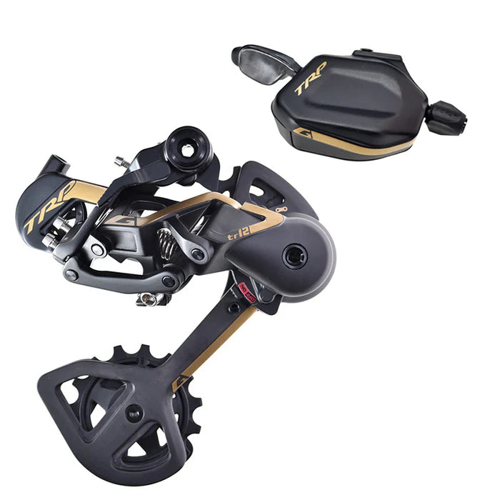 TRP DH12 12V Kit deragliatore e cambio nero/oro