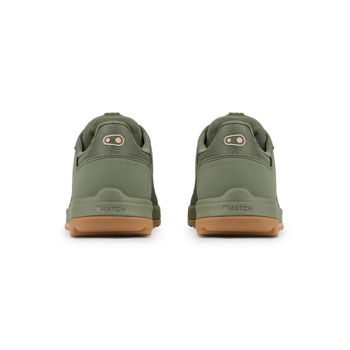 Scarpe MTB CRANKBROTHERS STAMP TRAIL SPEED LACE verde/sabbia/gomma — vista posteriore
