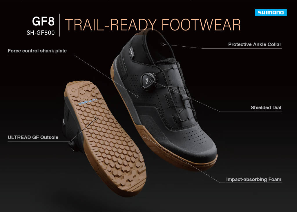 SHIMANO GF800 Scarpe MTB Nero/Ambra