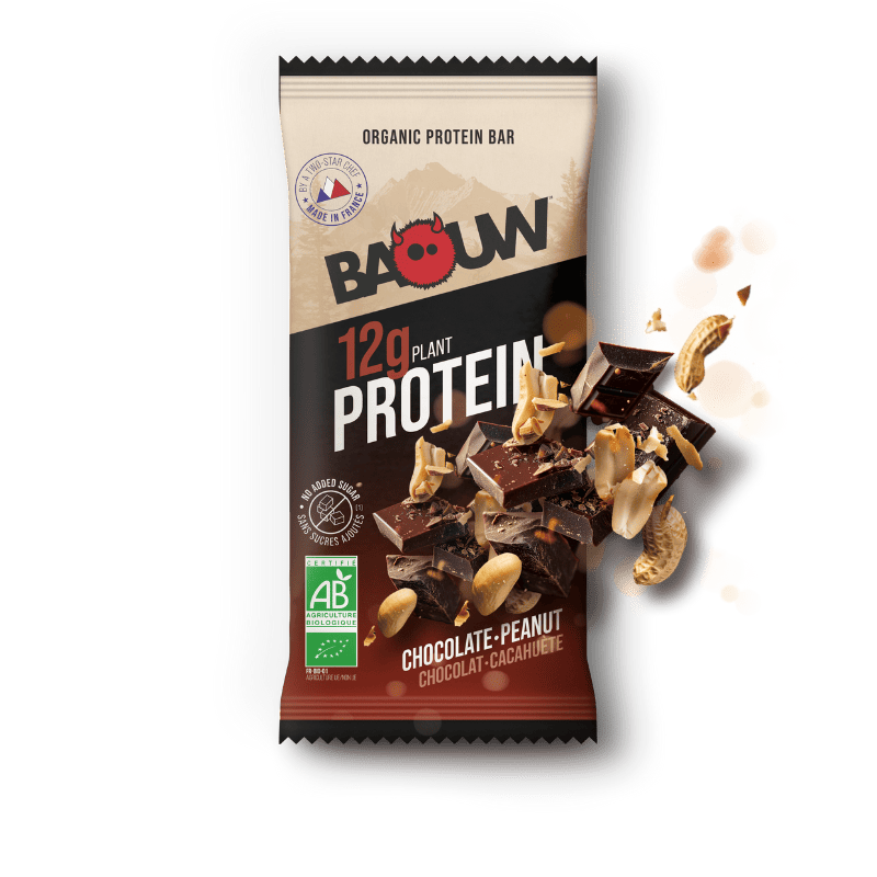 BAOUW ORGANIC EXTRA Cioccolato/Marshmallow Barretta proteica (50g)