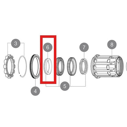 KIT 3 RONDELLE MAVIC ID360 PER CUSCINETTO 17X30X7 (6903)