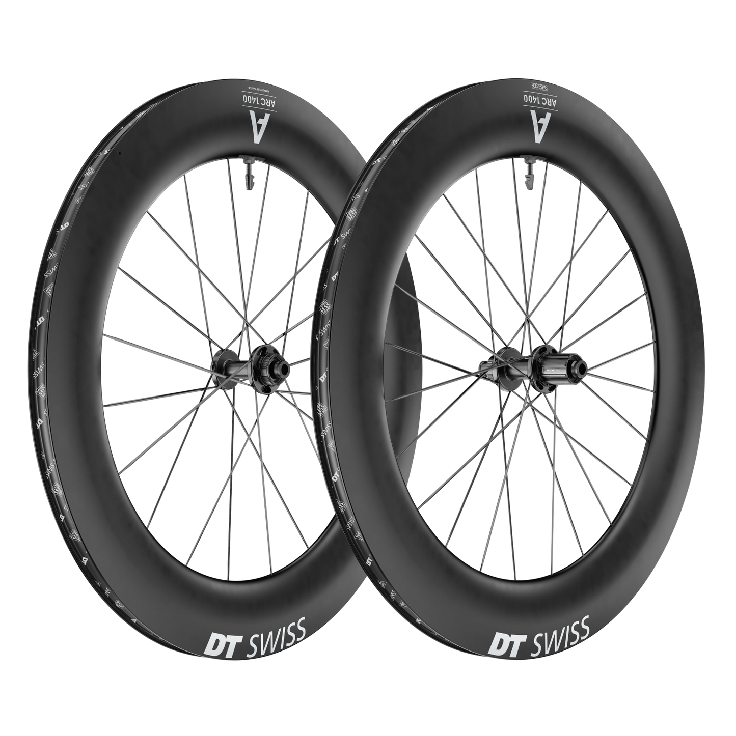 Coppia di ruote DT SWISS ARC 1400 DICUT 85 Tubeless Ready (Center Lock)