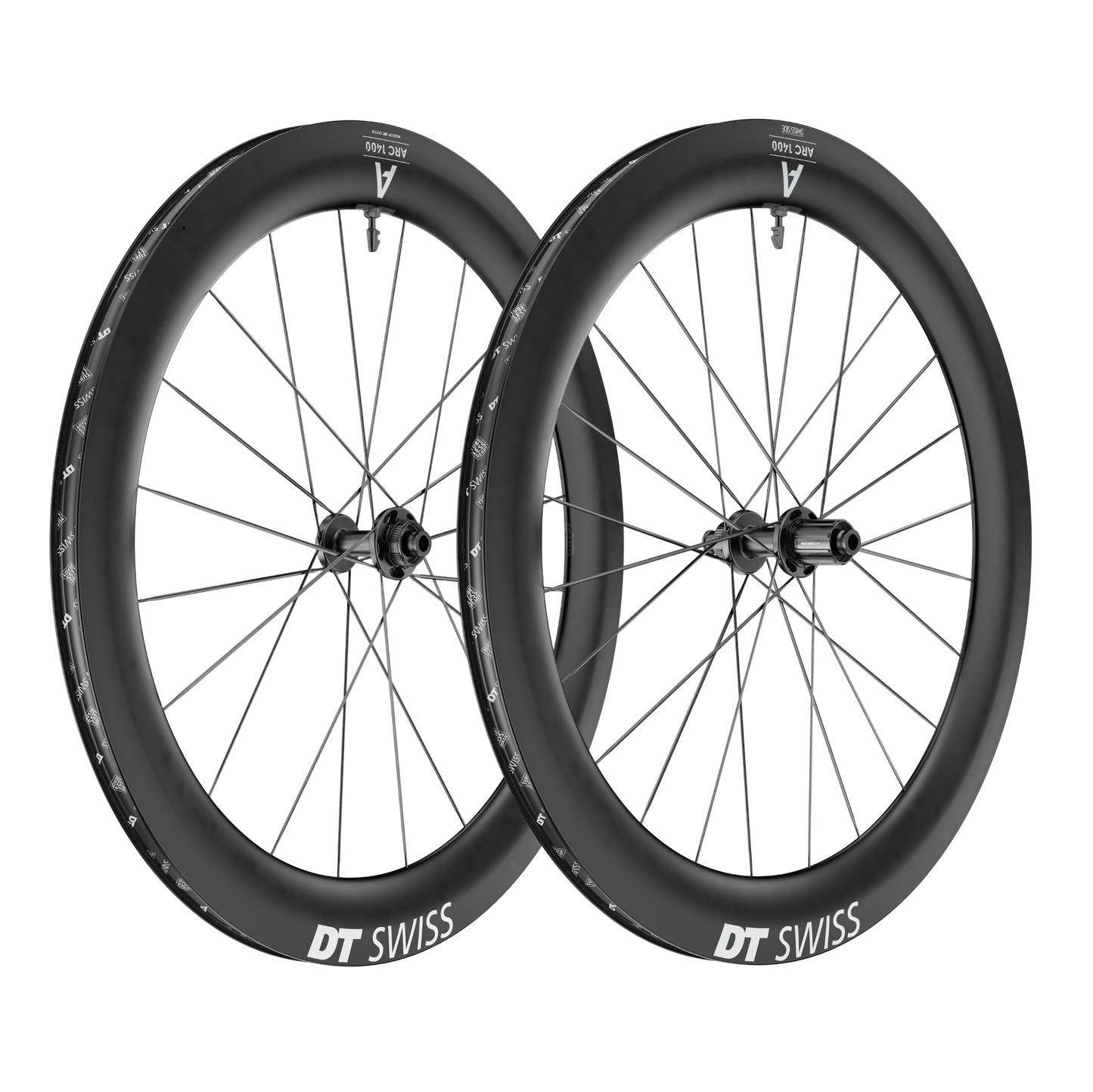 Coppia di ruote DT SWISS ARC 1400 DICUT 65 Tubeless Ready (Center Lock)