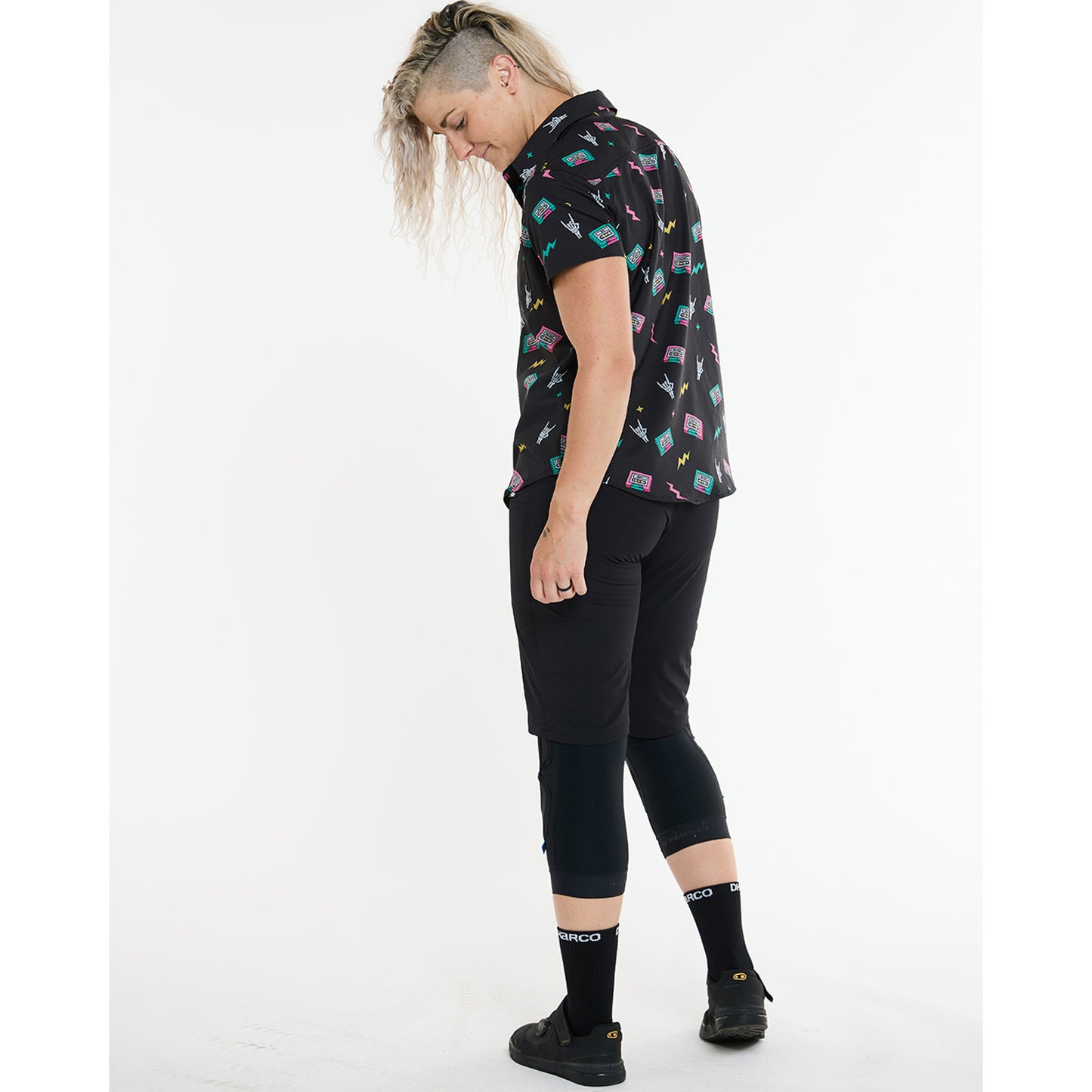 Donna DHARCO TECH PARTY MIX TAPE Camicia tecnica Nero