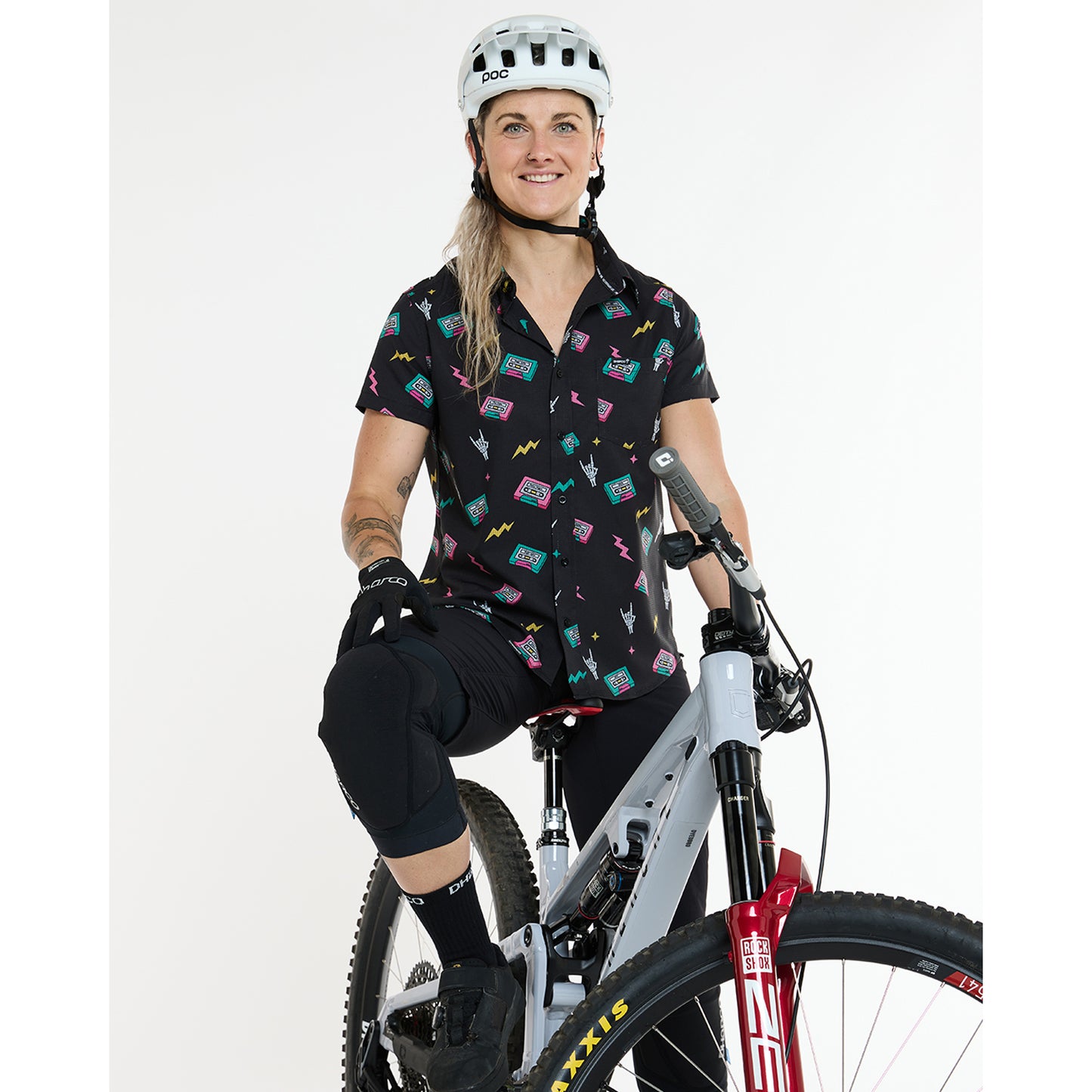 Donna DHARCO TECH PARTY MIX TAPE Camicia tecnica Nero