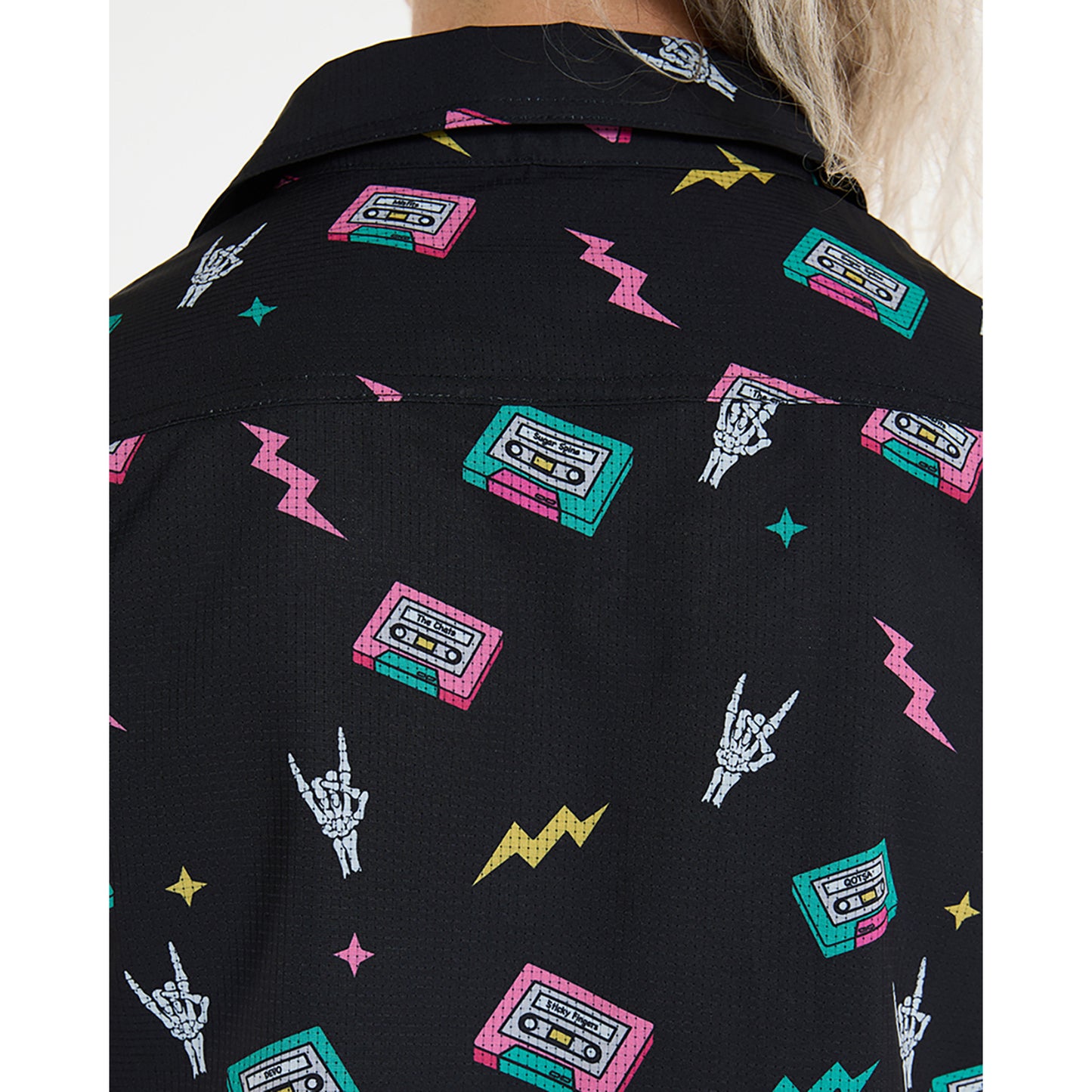 Donna DHARCO TECH PARTY MIX TAPE Camicia tecnica Nero