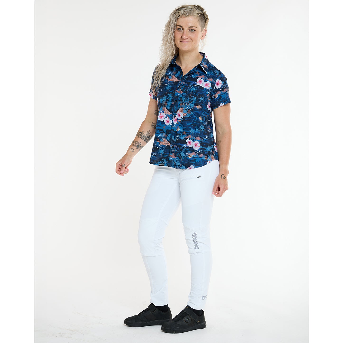 DHARCO TECH PARTY OASIS - Camicia tecnica Donna Blu
