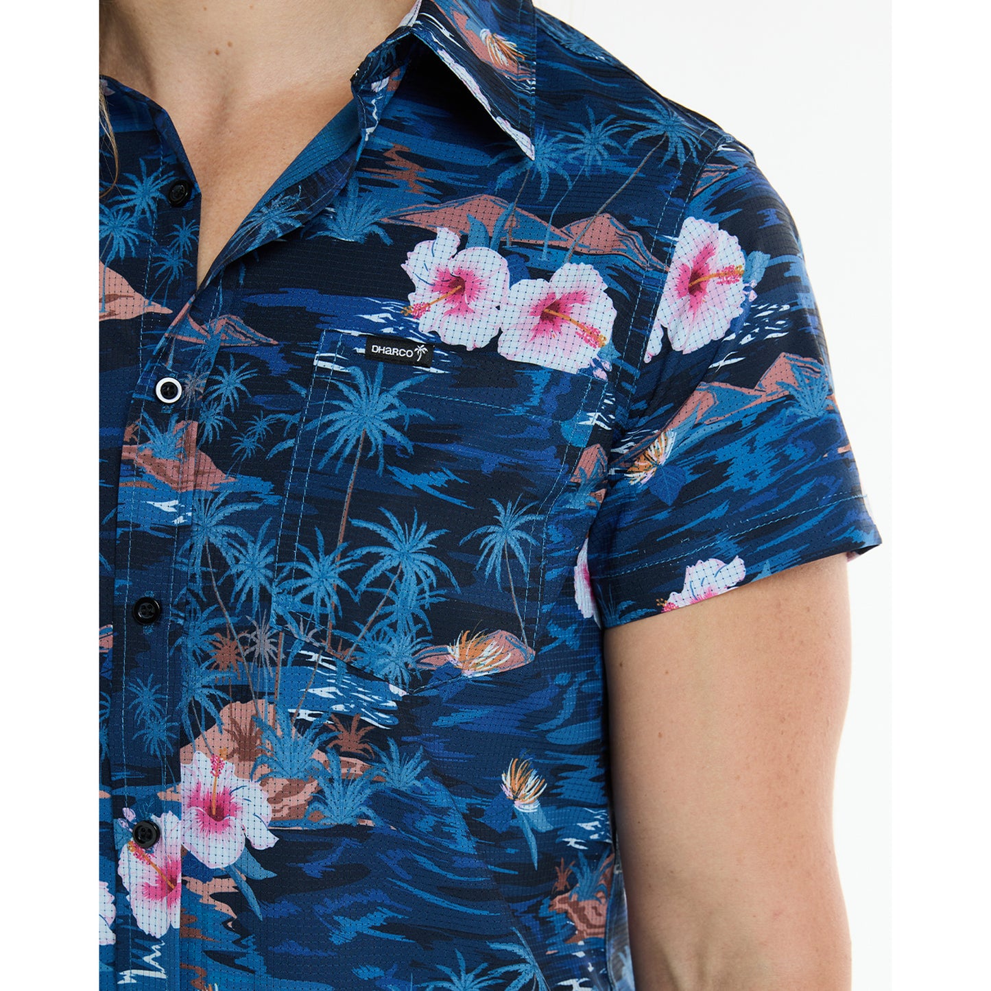 DHARCO TECH PARTY OASIS - Camicia tecnica Donna Blu