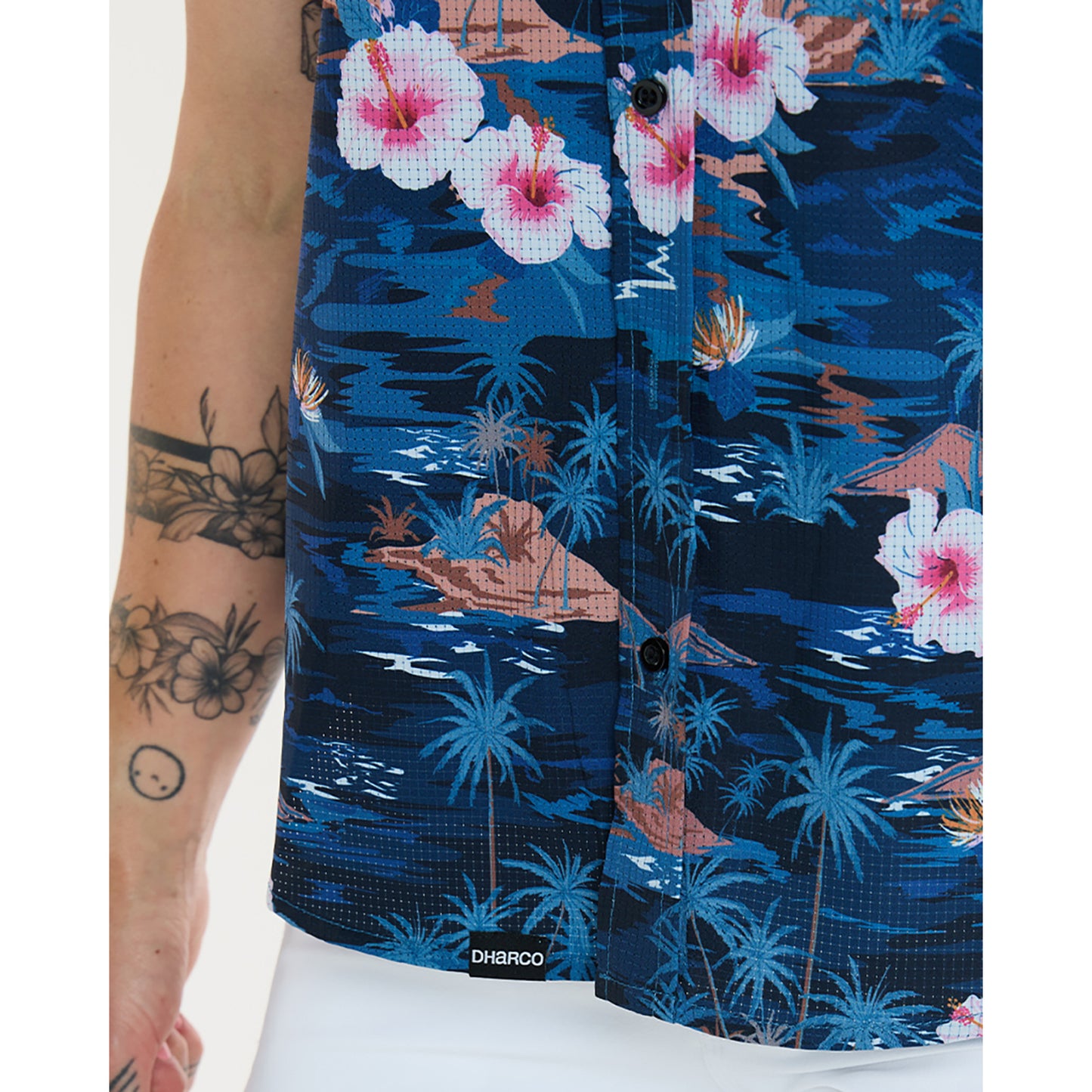 DHARCO TECH PARTY OASIS - Camicia tecnica Donna Blu