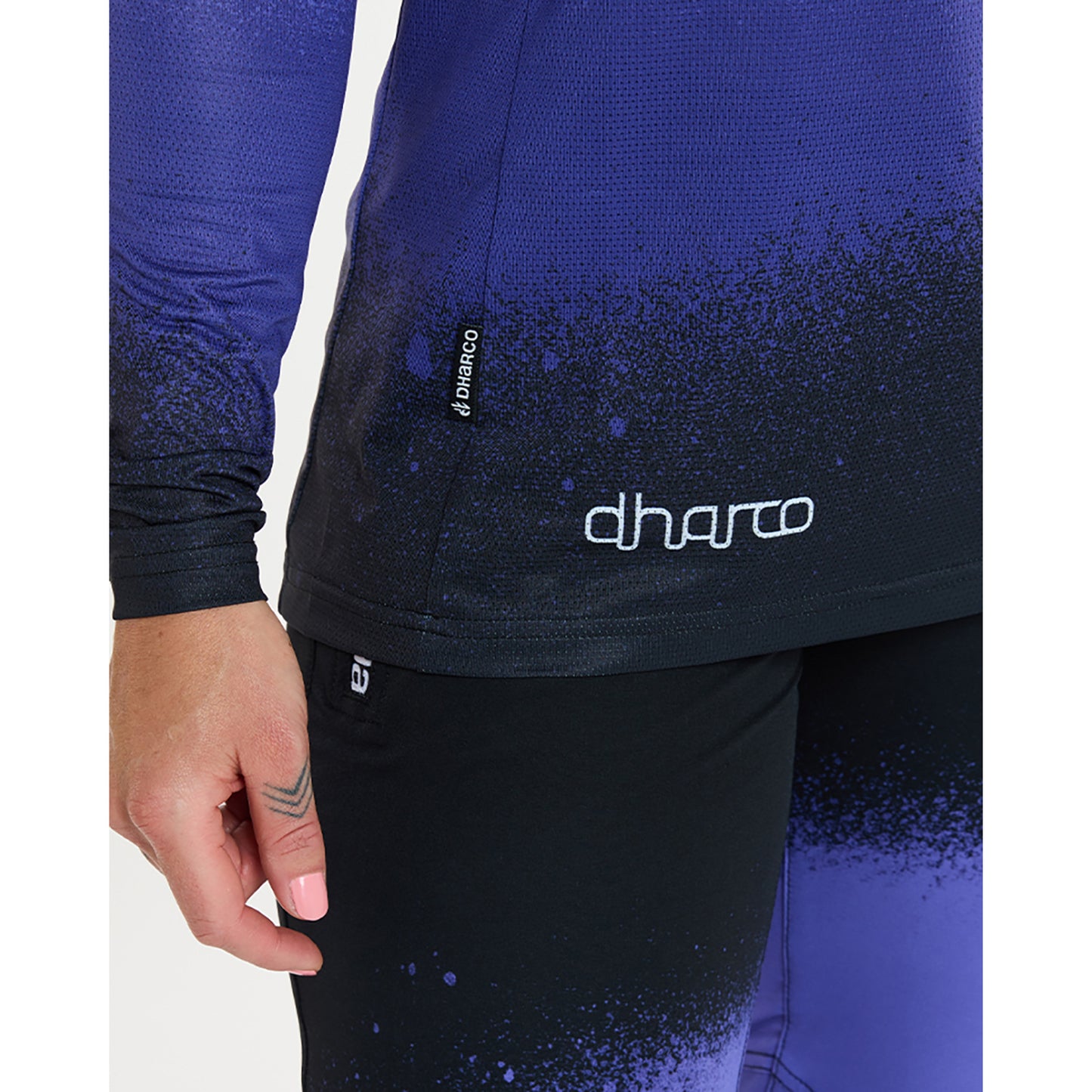 Donna DHARCO ULTRA VIOLET Maglia a maniche lunghe nero/viola