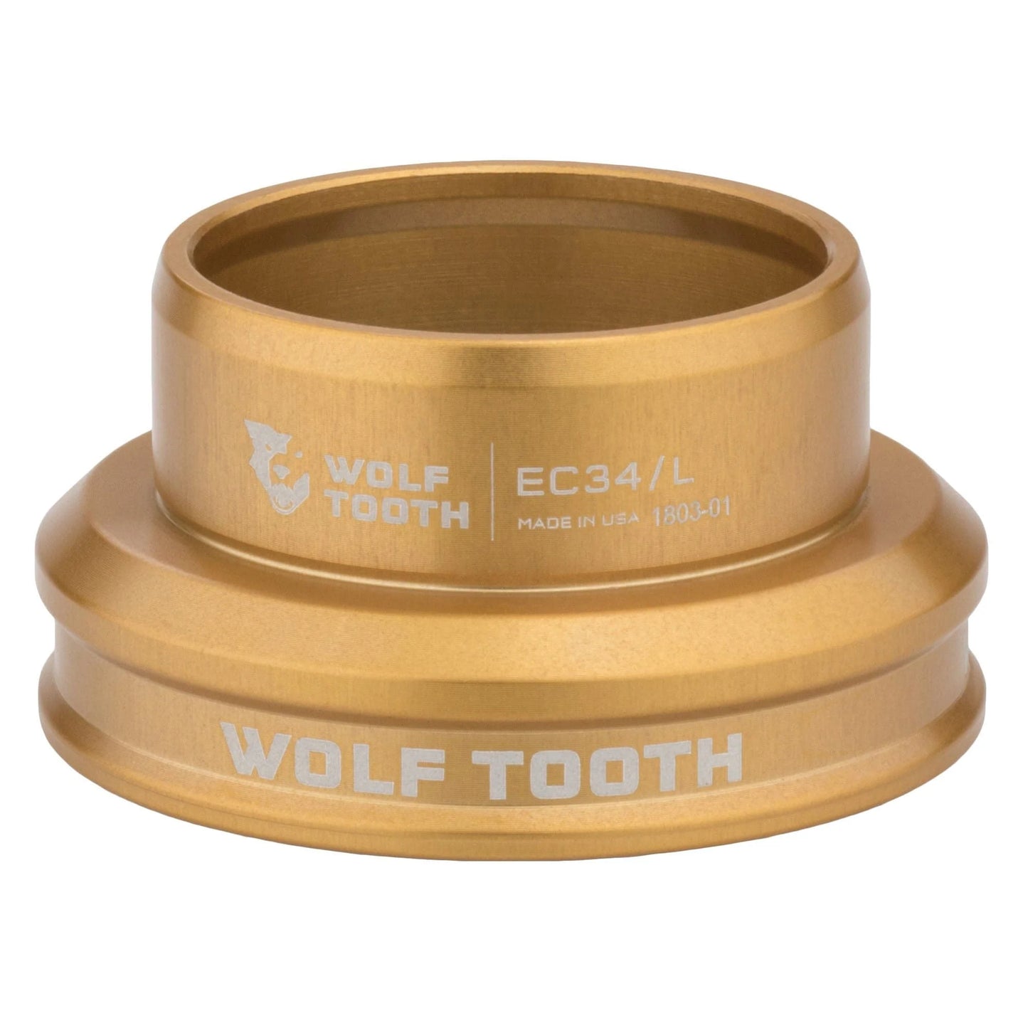 Coppa bassa per serie sterzo esterna WOLF TOOTH PREMIUM 1"1/8 EC34 Oro