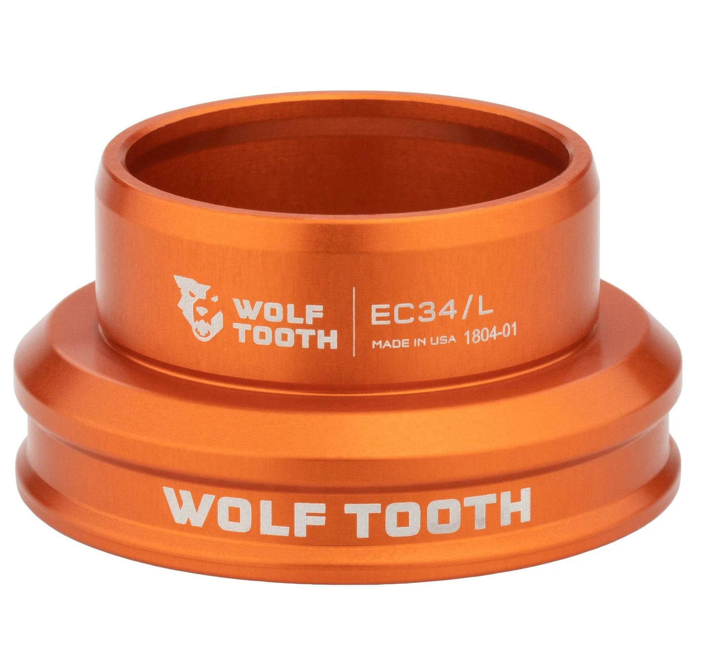 Coppa bassa per serie sterzo esterna WOLF TOOTH PERFORMANCE 1"1/8 EC34 arancione