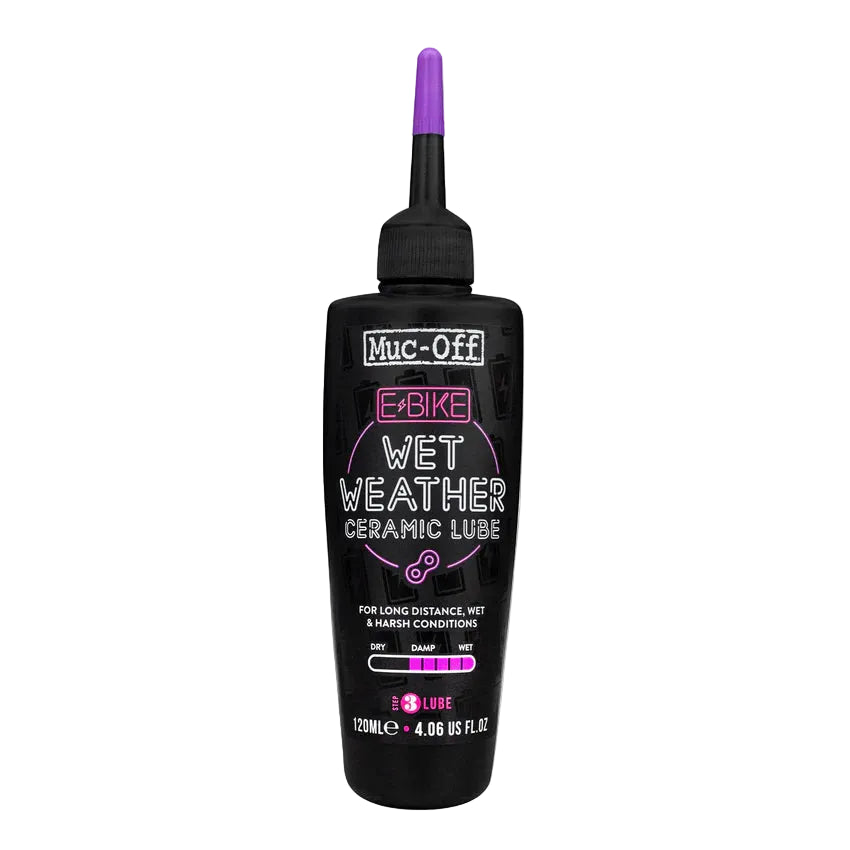 Lubrificante per condizioni umide per MUC-OFF EBIKE WET WEATHER (120 ml)