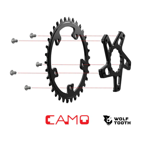 Guarnitura WOLF TOOTH CAMO M5 Sram Direct Mount Offset -5mm Nera