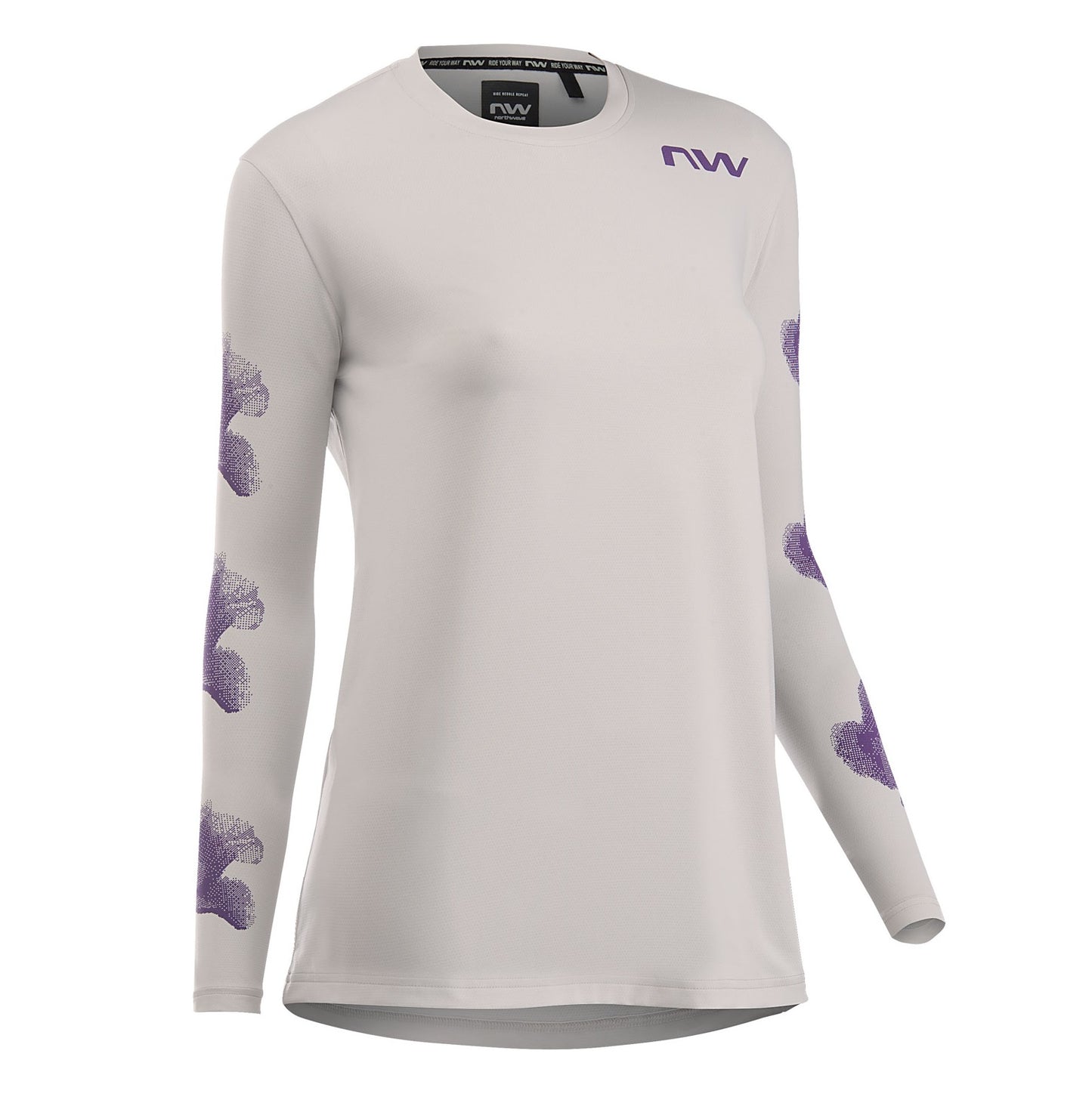 Maglia a maniche lunghe NORTHWAVE XTRAIL 2 Donna Grigio/Viola