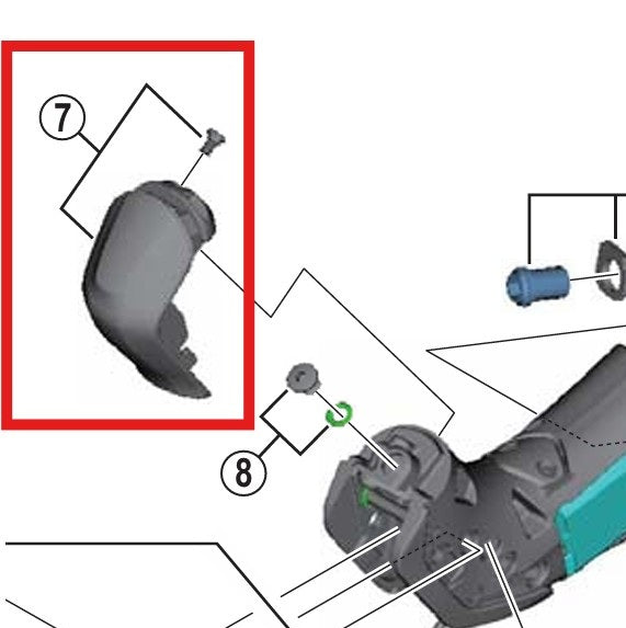 SHIMANO Cappuccio anteriore con viti G ST-R785