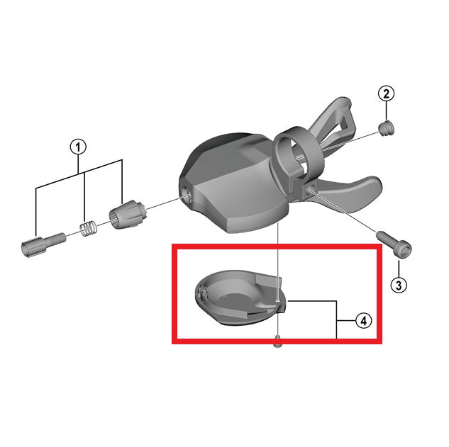 SHIMANO U4000 Coperchio leva destra