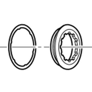 Anello di bloccaggio e rondella SHIMANO CS-9000