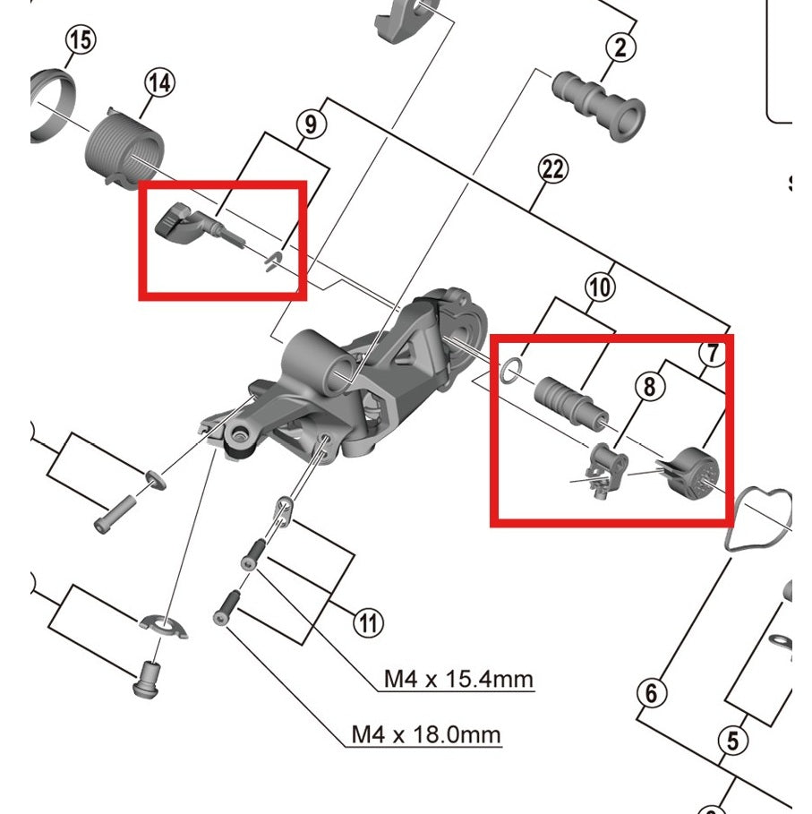 SHIMANO RD-M9100-GS Kit stabilizzatore a gabbia