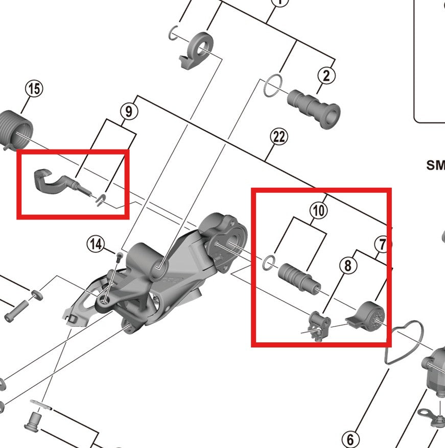 SHIMANO RD-M9120-SGS Kit stabilizzatore a gabbia