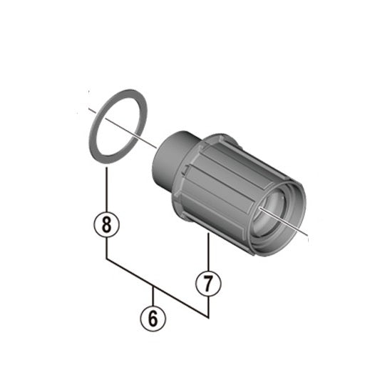 Corpo ruota libera SHIMANO FH-RS470/171 Tipo Shimano HG