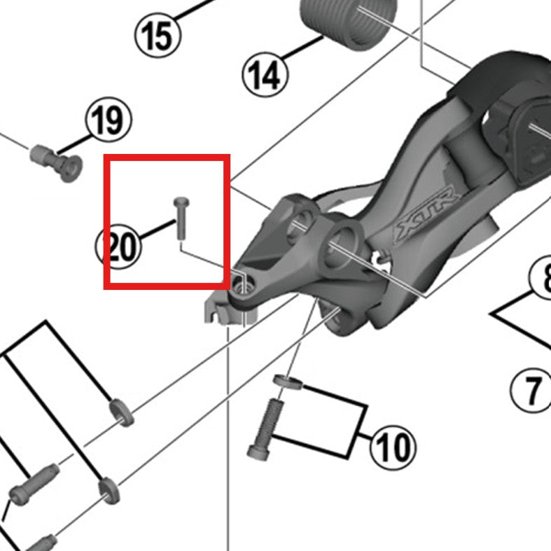 Coperchio SHIMANO RD-M9000